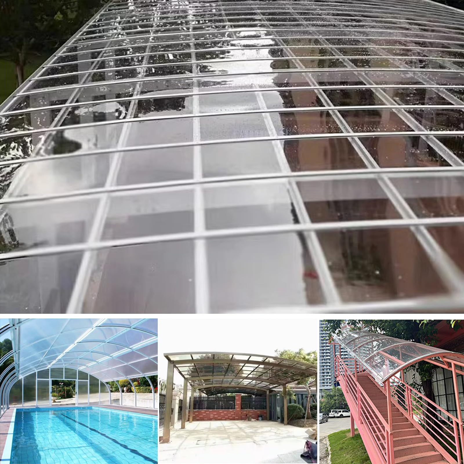 屋根カバー 透明 ポリエチレン 540cm x 16m 屋根カバー 透明 ポリエチレン 540cm x 16m 【公式通販】